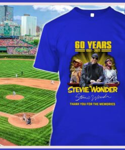 Best Stevie Wonder 60 years 1961-2021 signature thank you for the memories shirt 5