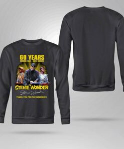 Best Stevie Wonder 60 years 1961-2021 signature thank you for the memories shirt 7