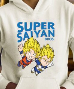 Super Saiyan Bros. Son Goku Vegeta Dragon Ball Mashup Super Mario Shirt 7