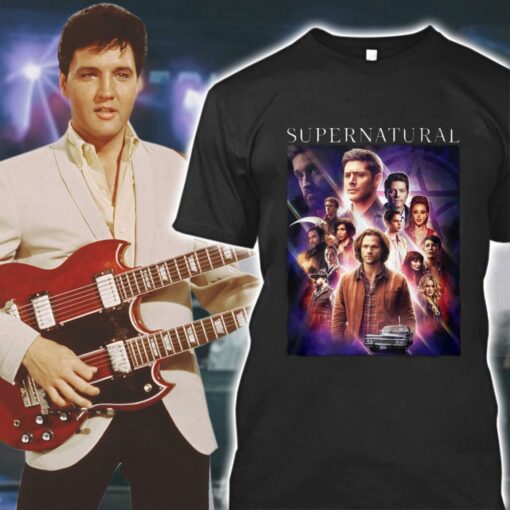 Official Supernatural all characters poster shirt 1