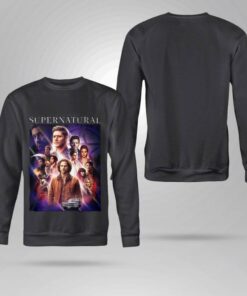 Official Supernatural all characters poster shirt 7