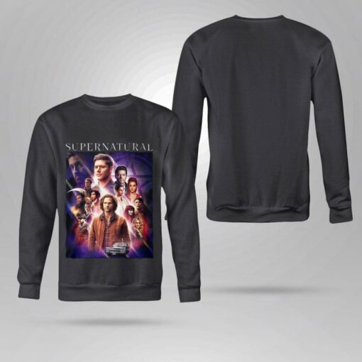 Official Supernatural all characters poster shirt 4