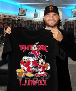 Best TJ Maxx Mashup Disney Characters Mickey Mouse Donald Duck Goofy Shirt 5
