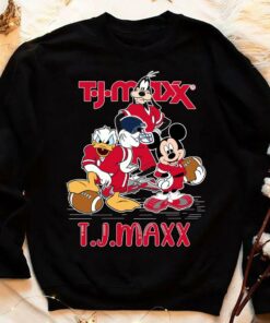 Best TJ Maxx Mashup Disney Characters Mickey Mouse Donald Duck Goofy Shirt 7