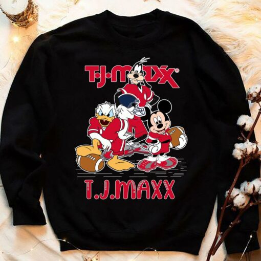 Best TJ Maxx Mashup Disney Characters Mickey Mouse Donald Duck Goofy Shirt 4