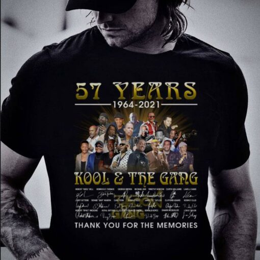 Hot Thank Memories Kool and The Gang 57 years 1964-2021 Signatures Shirt 2