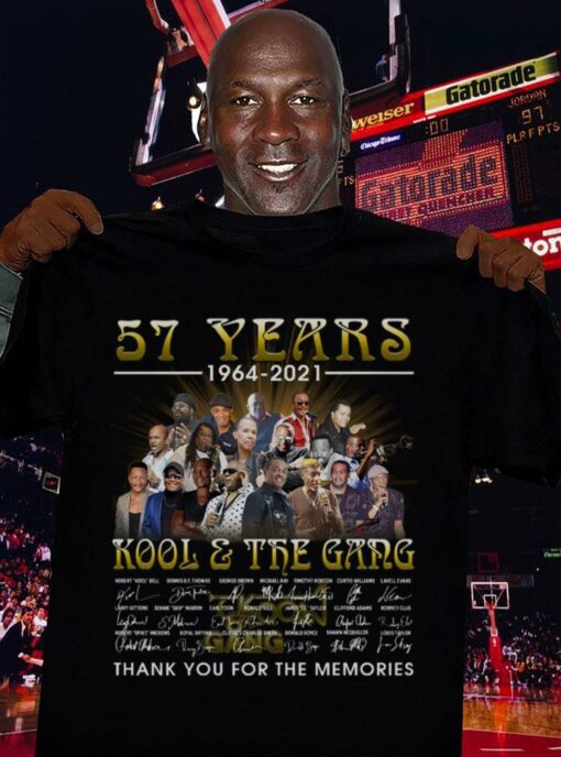Hot Thank Memories Kool and The Gang 57 years 1964-2021 Signatures Shirt 3
