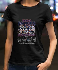 Awesome Thank Memories New England Patriots 63th anniversary 1959-2022 signatures shirt 5