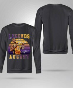 Original Thank You Kobe Bryant Legends Are Born In August Signature Retro Vintage Shirt 7