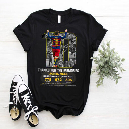 Thank you Messi 2000-2021 memories T-Shirt