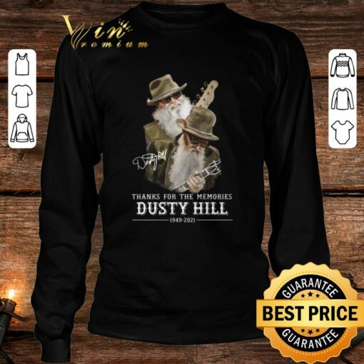 Official Thanks For The Memories RIP Dusty Hill 1949-2021 ZZ Top Band Rock Shirt 4