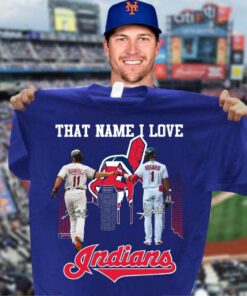 Official That Name I Love Cleveland Indians José Ramírez Amed Rosario Signatures Shirt 6