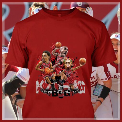 Awesome The BIG Greatest Ever Chicago Bulls Michael Jordan Dennis Rodman Scottie Pippen Shirt 4