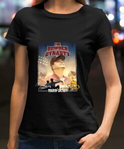 Awesome The Bowden Dynasty Bobby Bowden 1929-2021 Signature Florida State Seminoles Shirt 5