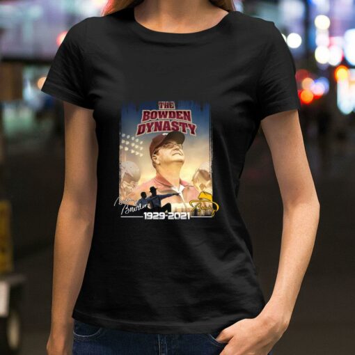 Awesome The Bowden Dynasty Bobby Bowden 1929-2021 Signature Florida State Seminoles Shirt 2