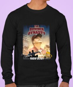 Awesome The Bowden Dynasty Bobby Bowden 1929-2021 Signature Florida State Seminoles Shirt 6