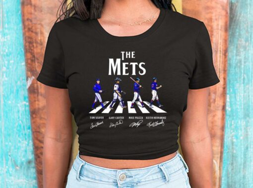 The New York Mets Baseball Abbey Road Signatures Shirt, 2021 New York Mets For Men Shirt 2