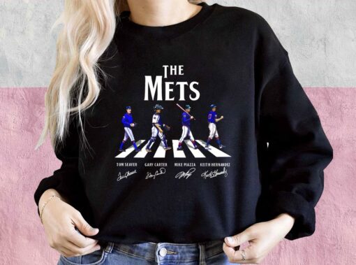 The New York Mets Baseball Abbey Road Signatures Shirt, 2021 New York Mets For Men Shirt 3
