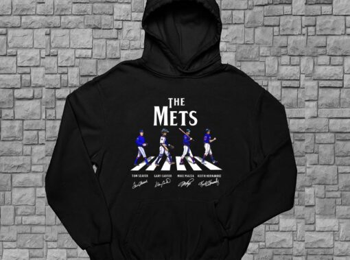 The New York Mets Baseball Abbey Road Signatures Shirt, 2021 New York Mets For Men Shirt 4