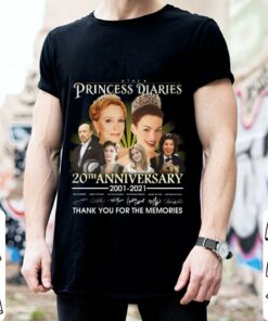 Best The Princess Diaries 20th anniversary 2001-2021 signatures thank you for the memories shirt 5