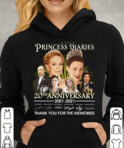 Best The Princess Diaries 20th anniversary 2001-2021 signatures thank you for the memories shirt 7