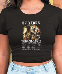 The Terminator Character Shirt, 37 Years 1984-2021 Thank You For The Memories For Men Shirt 5