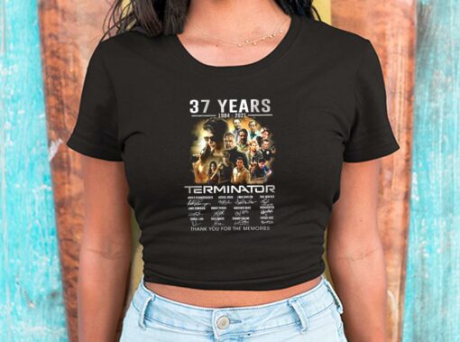 The Terminator Character Shirt, 37 Years 1984-2021 Thank You For The Memories For Men Shirt 2
