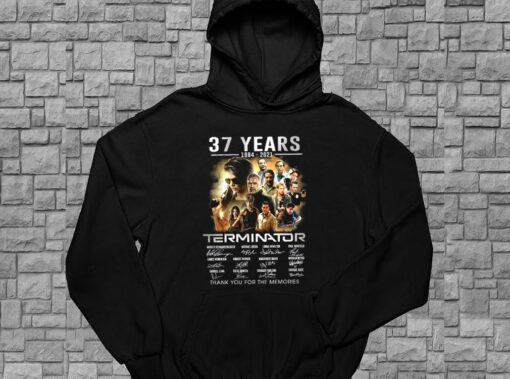 The Terminator Character Shirt, 37 Years 1984-2021 Thank You For The Memories For Men Shirt 4
