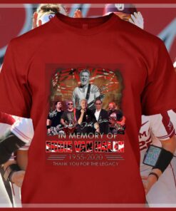 Awesome Van Halen band In Memory Of RIP Eddie Van Halen 1955-2020 Signatures Thank You For The Legacy Shirt 7