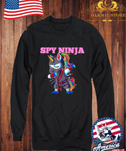 Vintage Cool Spy Gaming Ninjas Unicorn Gamer Ninja Sweatshirt