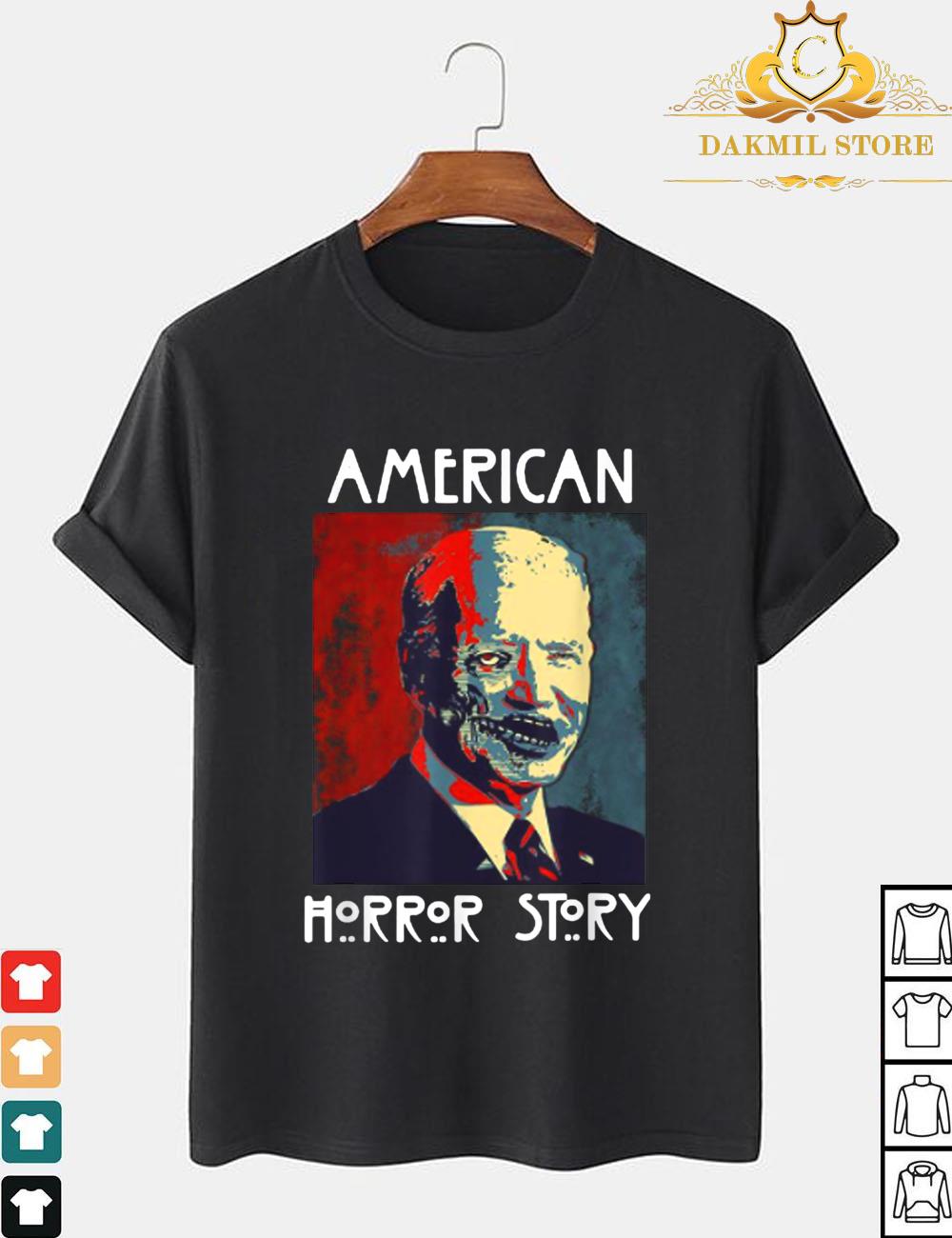 Vintage Halloween Biden Horror American Zombie T-Shirt