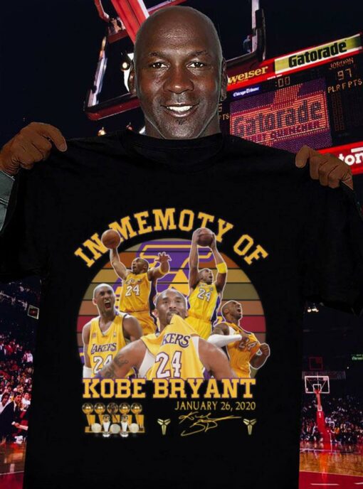 Original Vintage In Memory Of Kobe Bryant Lakers January 26 2020 Signature Shirt 3