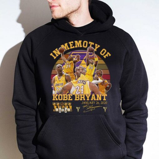 Original Vintage In Memory Of Kobe Bryant Lakers January 26 2020 Signature Shirt 4