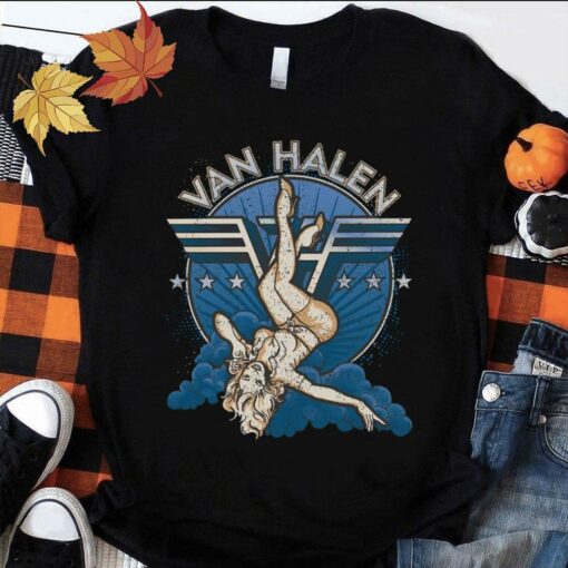 Funny Vintage Van Halen band 1978 Concert World Tour Shirt 1