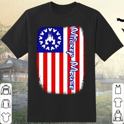Walt Disney American Flag Mickey Mouse Shirt, American Flag Mickey Mouse Shirt 1