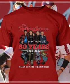 Hot Water mirror The Rolling Stones 60 years 1962-2022 signatures thank you for the memories shirt 7
