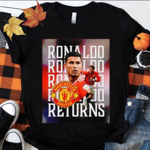 Premium Welcome Back Home Cristiano Ronaldo Returns Manchester United Shirt 1