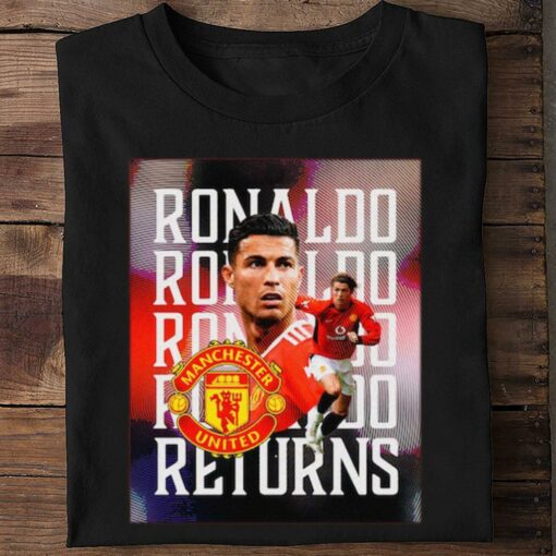 Premium Welcome Back Home Cristiano Ronaldo Returns Manchester United Shirt 2