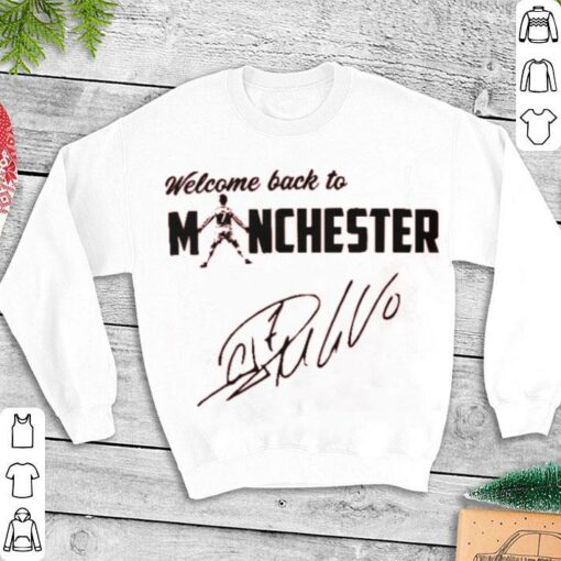 Official Welcome Back To Manchester United CR7 Cristiano Ronaldo Signature Shirt 3