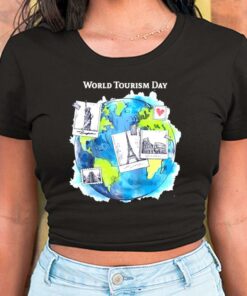 World Tourism Day Love to Travel World Globe For Men Shirt 5