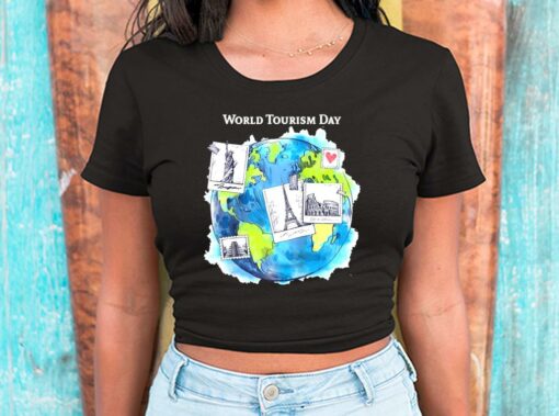 World Tourism Day Love to Travel World Globe For Men Shirt 2