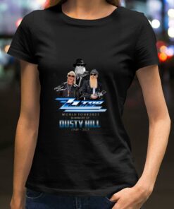 Best ZZ Top band World Tour 2021 In Memory Of Dusty Hill Rest In Peace Shirt 5