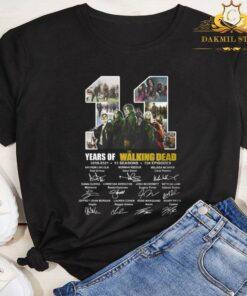 11 Years of Walking Dead 2010 2021 thank you for the memories shirt 5