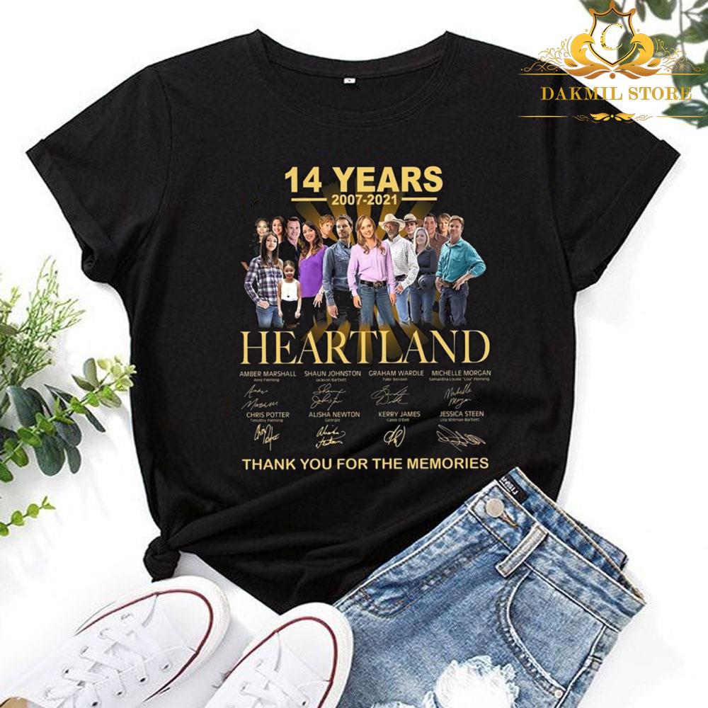 14 Years 2007-2021 Heartland Thank you For The Memories shirt 3 14 Years 2007-2021 Heartland Thank you For The Memories shirt