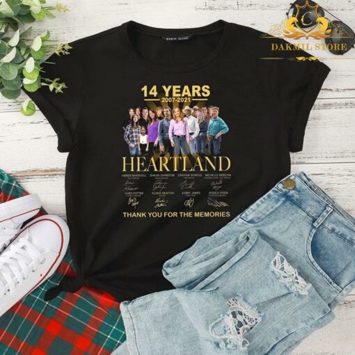 14 Years 2007-2021 Heartland Thank you For The Memories shirt 2