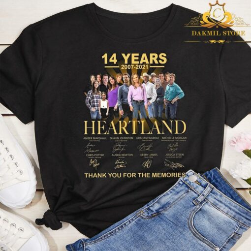 14 Years 2007-2021 Heartland Thank you For The Memories shirt 3