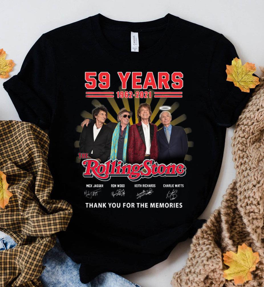 2021 Rip Charlie Watts 59 Years The Rolling Stones Band Thank You For The Memories Shirt Awesome 2021 Rip Charlie Watts 59 Years The Rolling Stones Band Thank You For The Memories Shirt 2