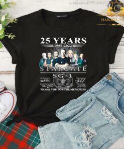 25 Years 1997-2022 Stargate SG1 Thank You For The Memories signature shirt 4