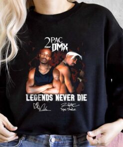 2Pac DMX Legends Never Die Shirt, DMX Shirt, DMX Rapper For Men Shirt 6