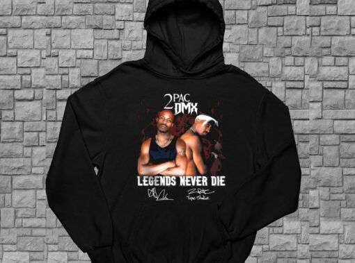 2Pac DMX Legends Never Die Shirt, DMX Shirt, DMX Rapper For Men Shirt 4